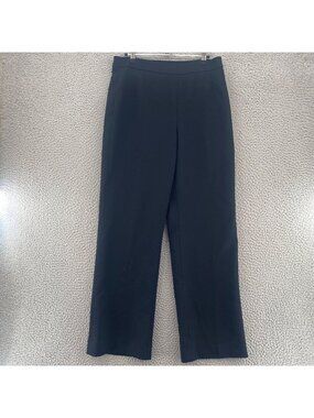 Le Suit Pants Womens 6 Black Straight Leg Trouser Everyday Office Career Work